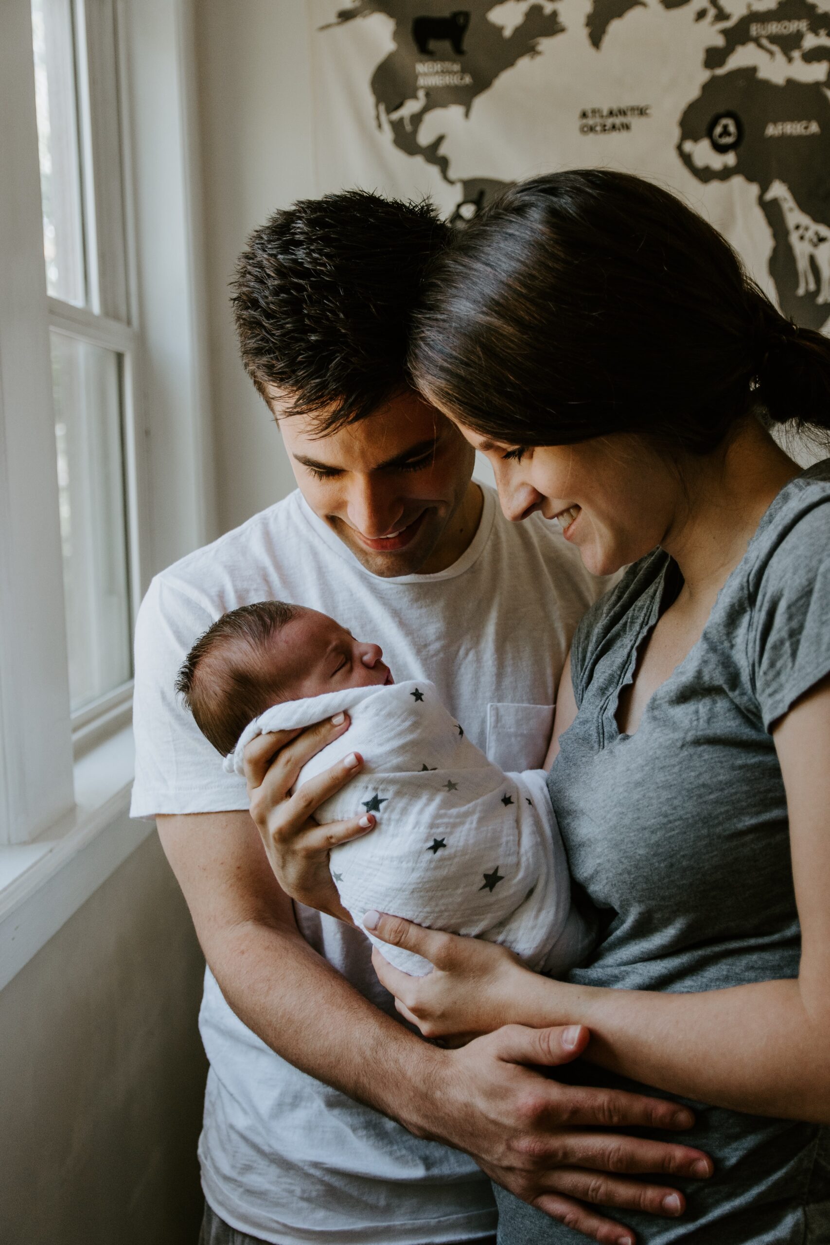 parents with newborn baby mother and father with newborn baby