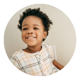 toddler girl smiling